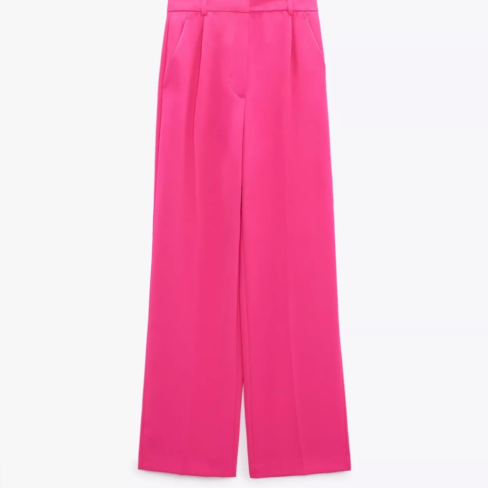 Fuchsia Women's Wide-Leg Pants